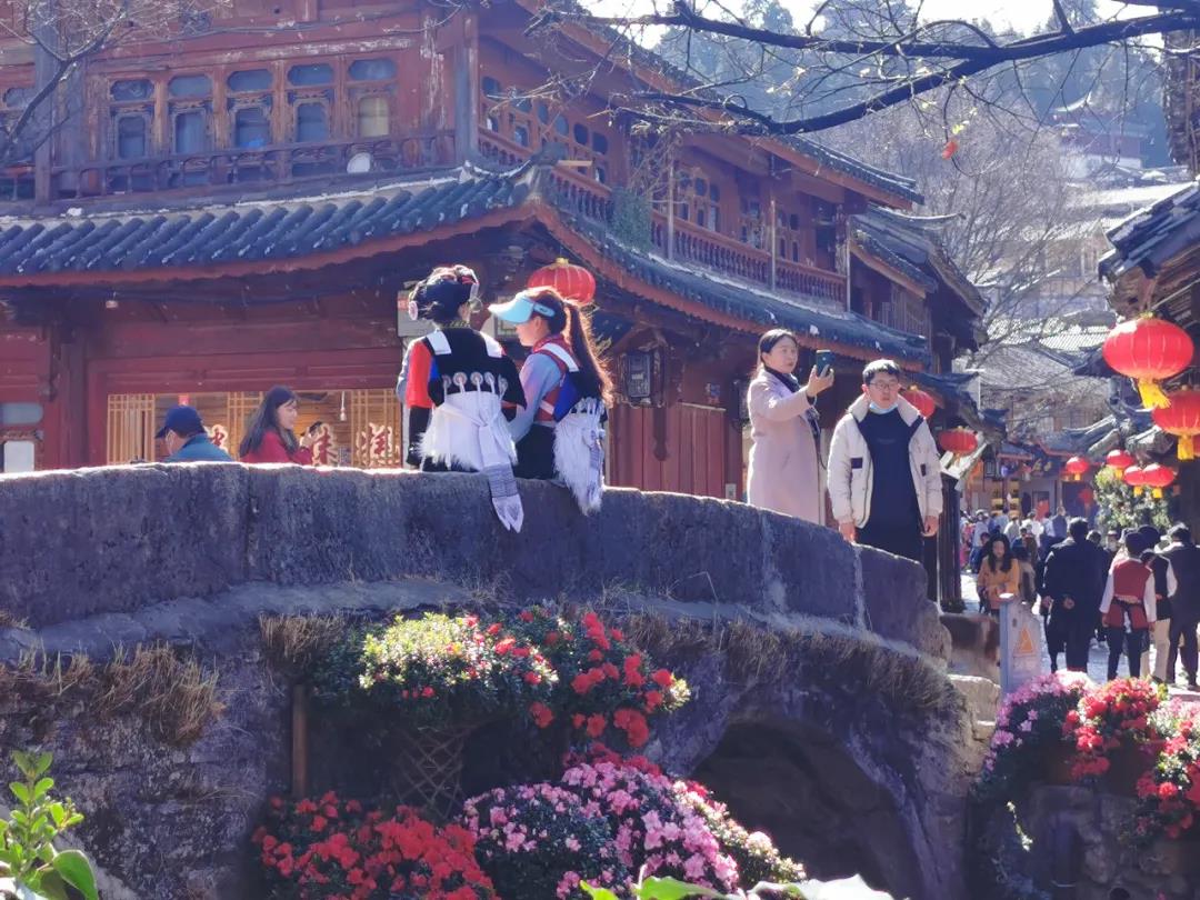 來麗江古城，感受花團錦簇、欣欣向榮
